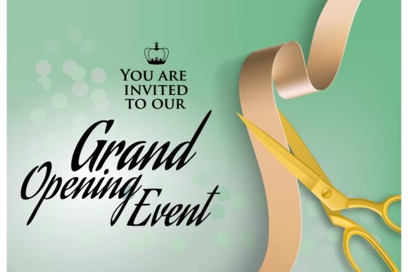 Download Grand Opening Event Text on Invitation. - Premium Resources