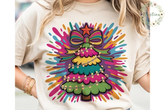Download Neon Splatter Christmas Tree PNG Clipart - Tree Collection