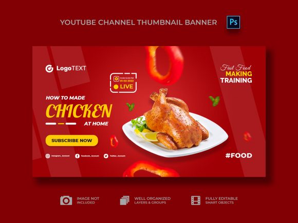 Download Food Concept YouTube Thumbnail - Concept Collection