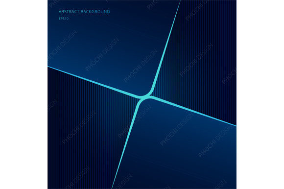 Download Abstract Template Blue Neon Square Shape - Abstract Collection