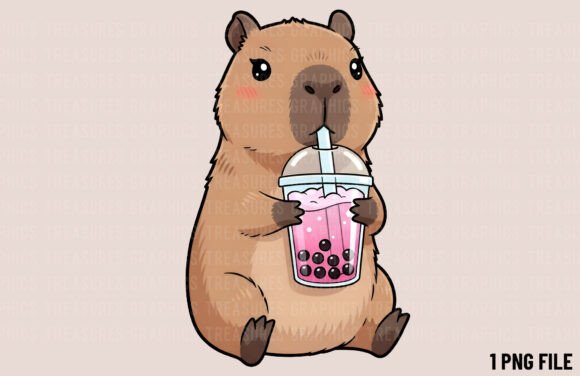 Download Cute Capybara Kawaii Animal Clipart PNG - Animal Collection