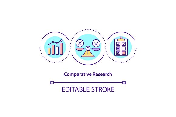 Download Comparative Research Concept Icon - Concept Collection