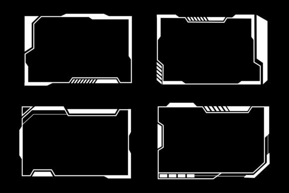 Download Futuristic Abstract Frame Set Cyberpunk - Abstract Collection