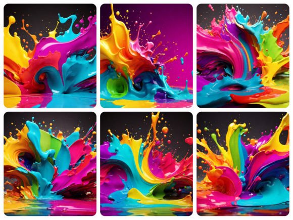 Download Abstract_colorful_splash_3d_background - Abstract Collection