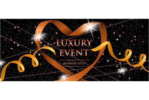 Download Luxury Event Members Only Festive Banner - Premium Resources