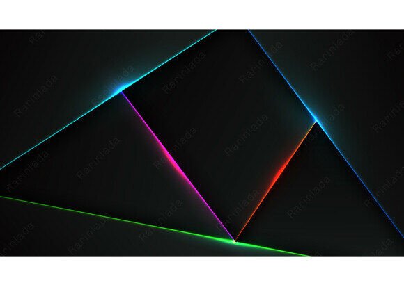 Download Abstract Neon Geometric Background - Abstract Collection